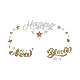 Samolepky na tvár Happy New Year