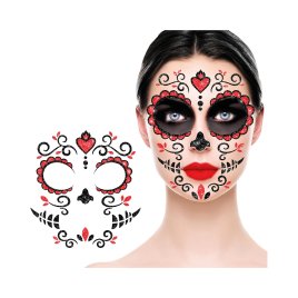 Samolepky na tvár - Día de Muertos