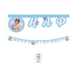 Banner Happy Birthday Frozen 2m