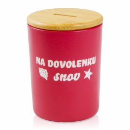 Sklenená pokladnička - Na dovolenku snov