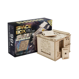 Drevený hlavolam Space Box Constructor