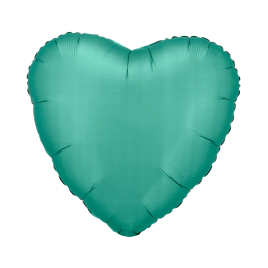 Balónik fóliový Srdce zelené matné
