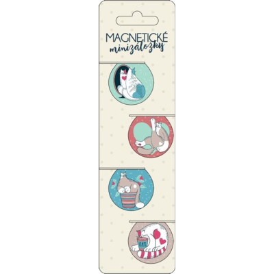 Magnetické minizáložky - Vtipné mačky