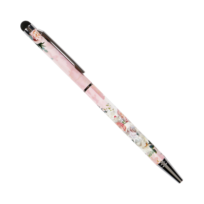 Pero so stylusom - Ružové kvety ALBI
