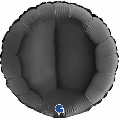 Fóliový balónik čierny kruh 46cm                    