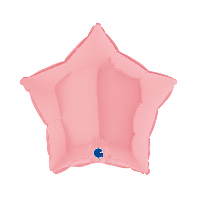 Fóliový balónik ružová hviezda 46cm                    