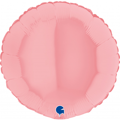 Fóliový balónik svetlo-ružový kruh 46cm                    