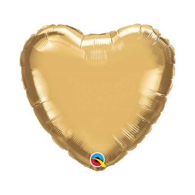 Balónik fóliový zlaté srdce                    