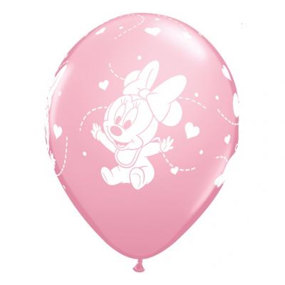 Balóniky latexové Baby girl Minnie Mouse 6 ks                    