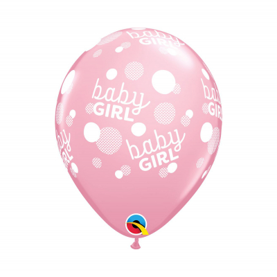 Balóniky latexové Baby girl ružové 6 ks                    