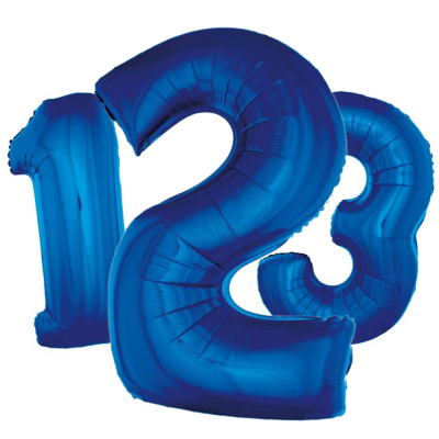 Modré fóliové balóniky čísla 92 cm                    