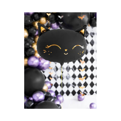                             Balónik fóliový čierna mačka                        