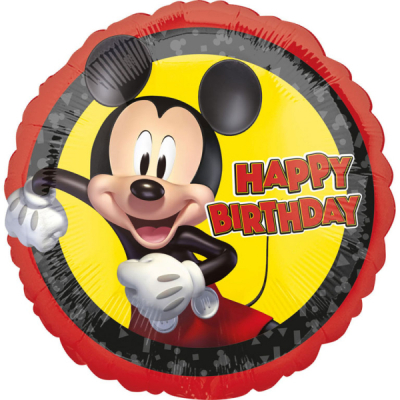 Balónik fóliový Happy Birthday Mickey Mouse                    