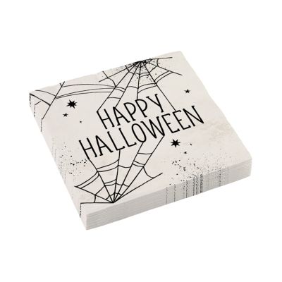 Obrúsky halloween pavučina 16 ks                    