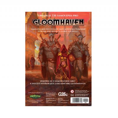                             Gloomhaven - Odlepiteľné samolepky                        
