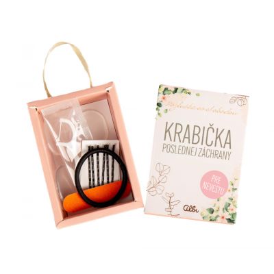                             Krabička poslednej záchrany pre nevestu                        