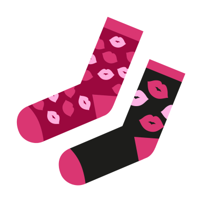                            Zamilované ponožky pusinky                        
