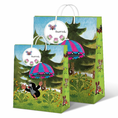 Darčekové tašky - Krtko s dáždnikom                    