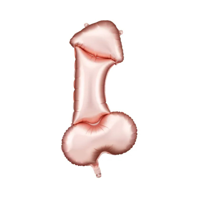 Balónik fóliový Penis rose gold                    