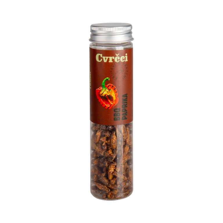 Pražené cvrčky - BBQ a paprika                    