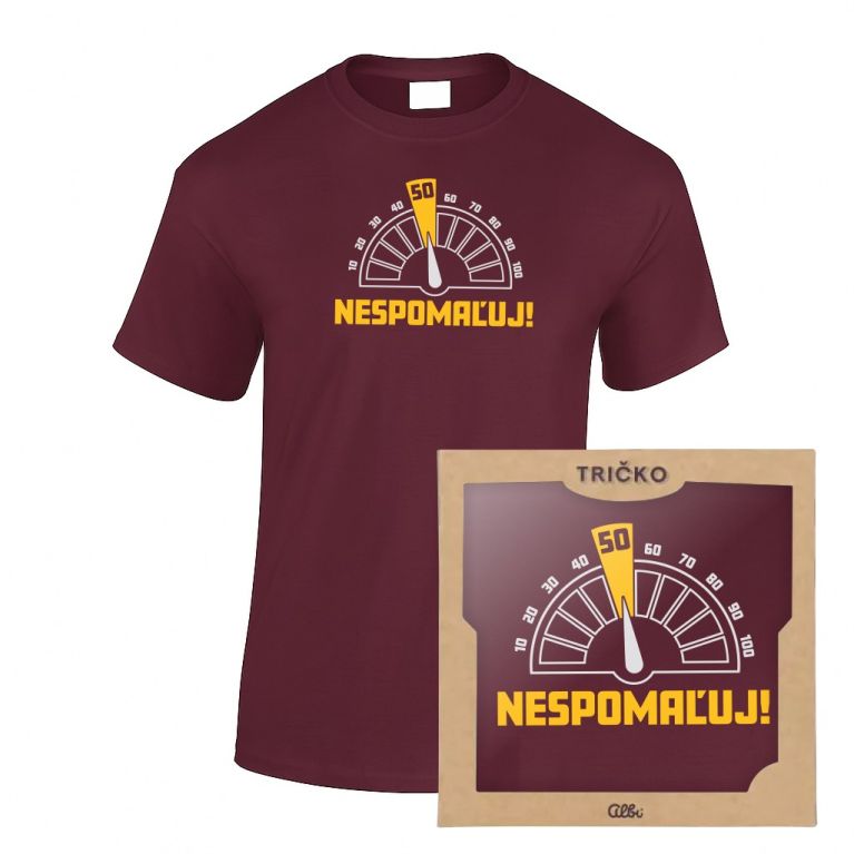 Pánske vtipné tričko - 50tka Nespomaľuj!                    