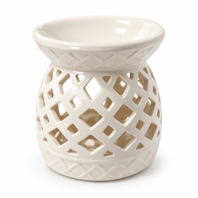 Porcelánová aromalampa – Geometrická sieť                    