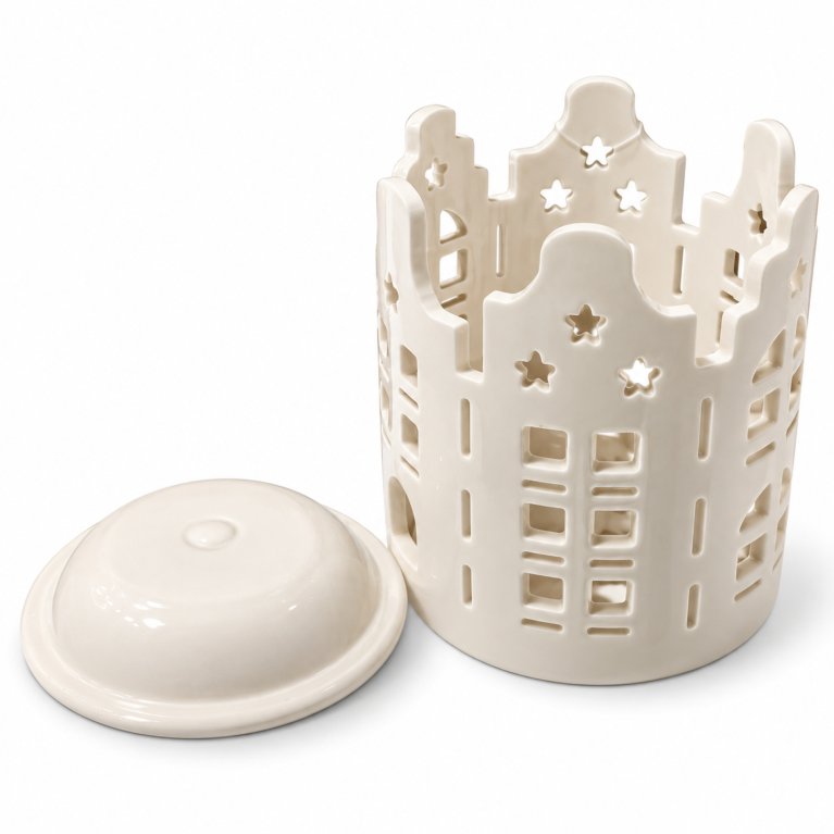                             Porcelánová aromalampa deluxe – Domčeky 2                        