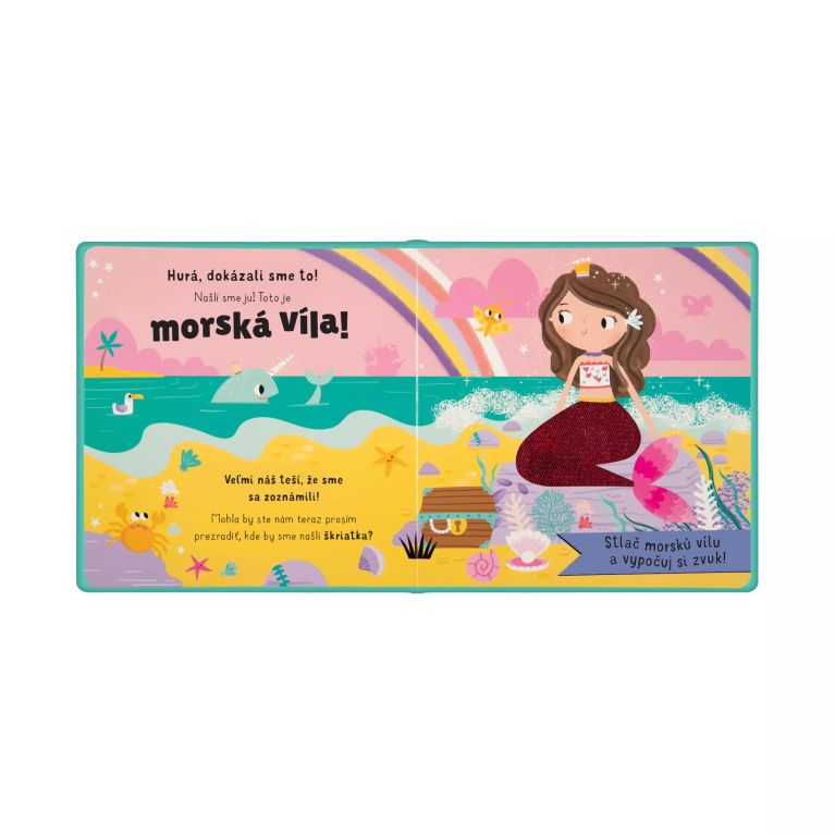                             Vidíš niekde morskú vílu? - Zvuková hmatová kniha                        