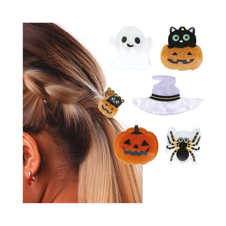 Štipce do vlasov Halloween 5 ks                    