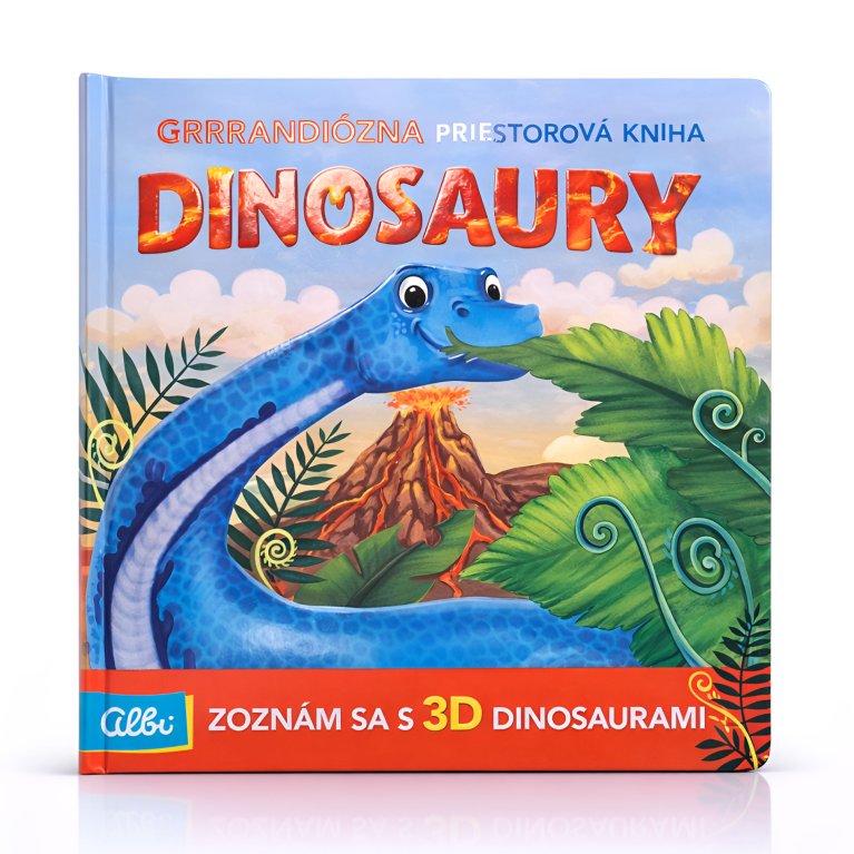 Priestorová 3D kniha - Dinosaury                    