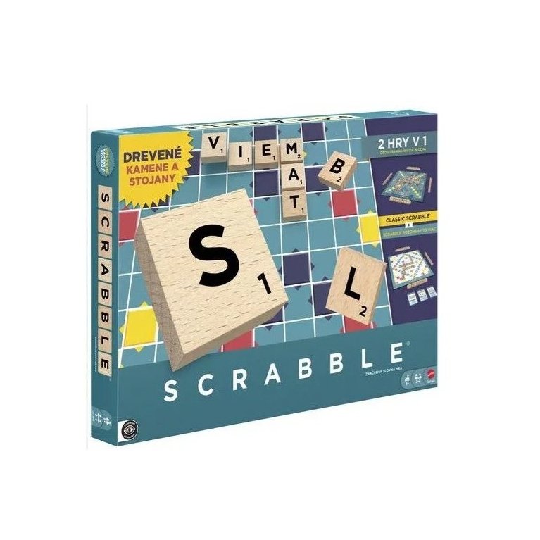 Scrabble drevená edícia SK                    