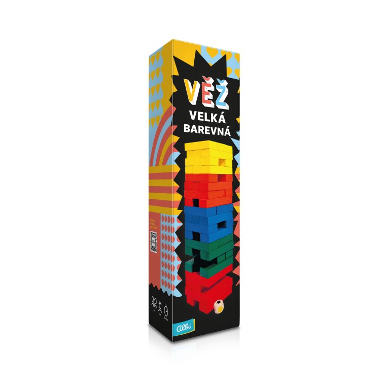Veľká farebná Veža s kockou                    