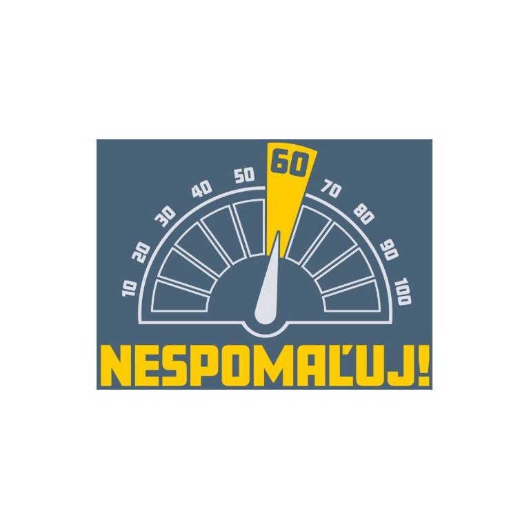 Pánske vtipné tričko - 60tka Nespomaľuj!                    