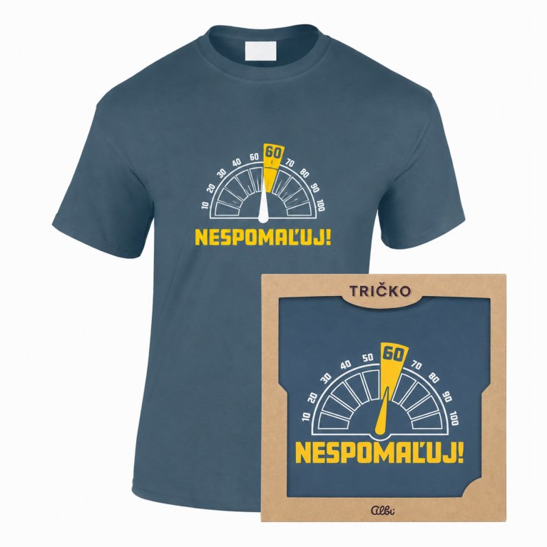 Pánske vtipné tričko - 60tka Nespomaľuj!                    