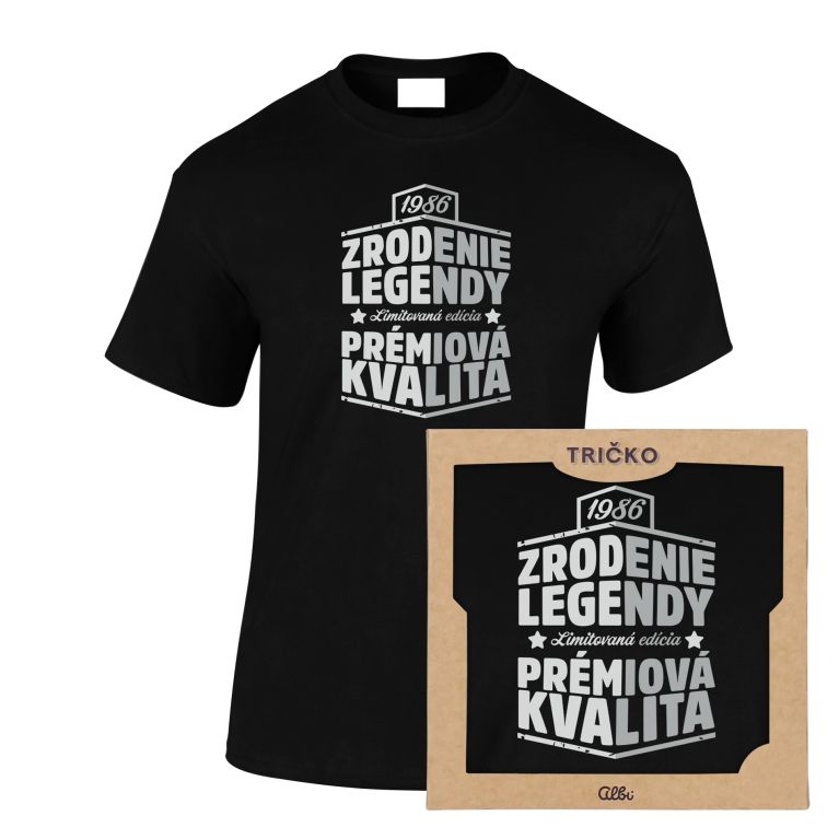 Pánske vtipné tričko - Zrodenie legendy 1986                    