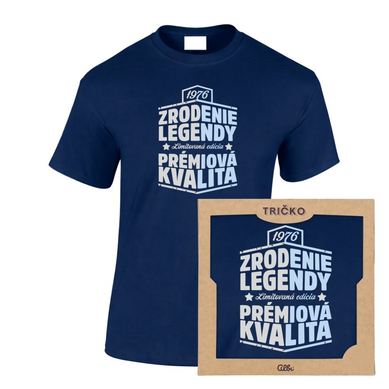 Pánske vtipné tričko - Zrodenie legendy 1976                    