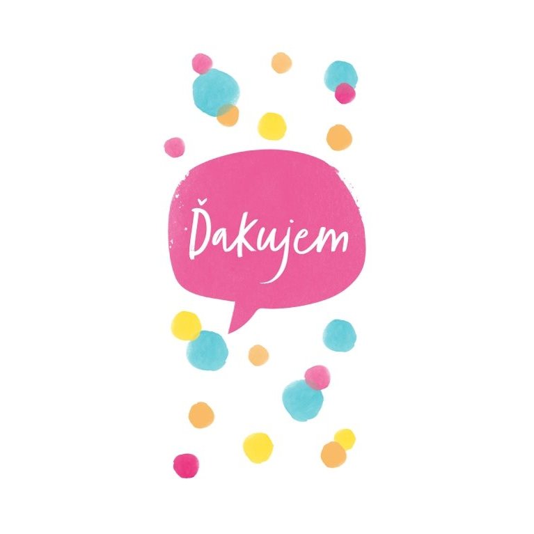 Obálka na peniaze - Ďakujem                    