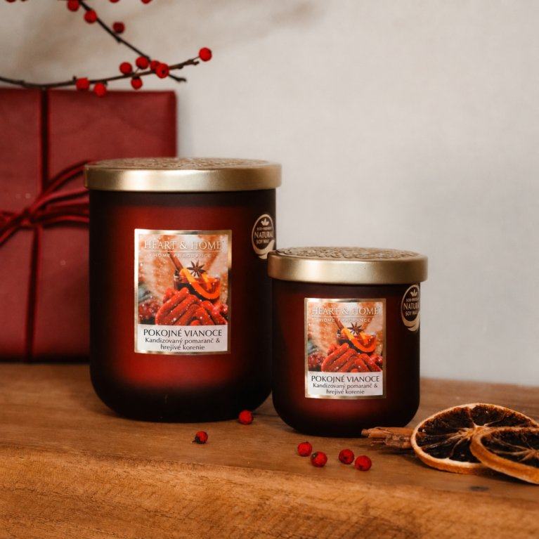                             Luxusné veľké vonné sviečky Heart &amp; Home 320g                        