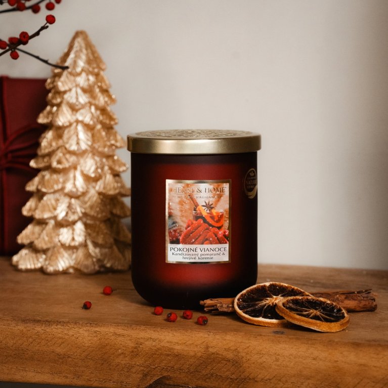                             Luxusné veľké vonné sviečky Heart &amp; Home 320g                        