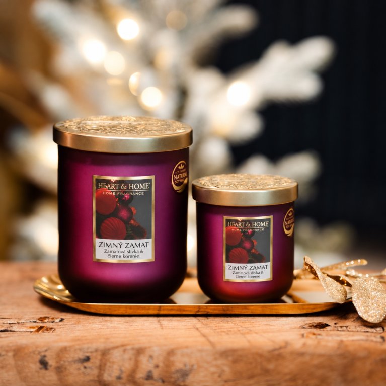                             Luxusné veľké vonné sviečky Heart &amp; Home 320g                        