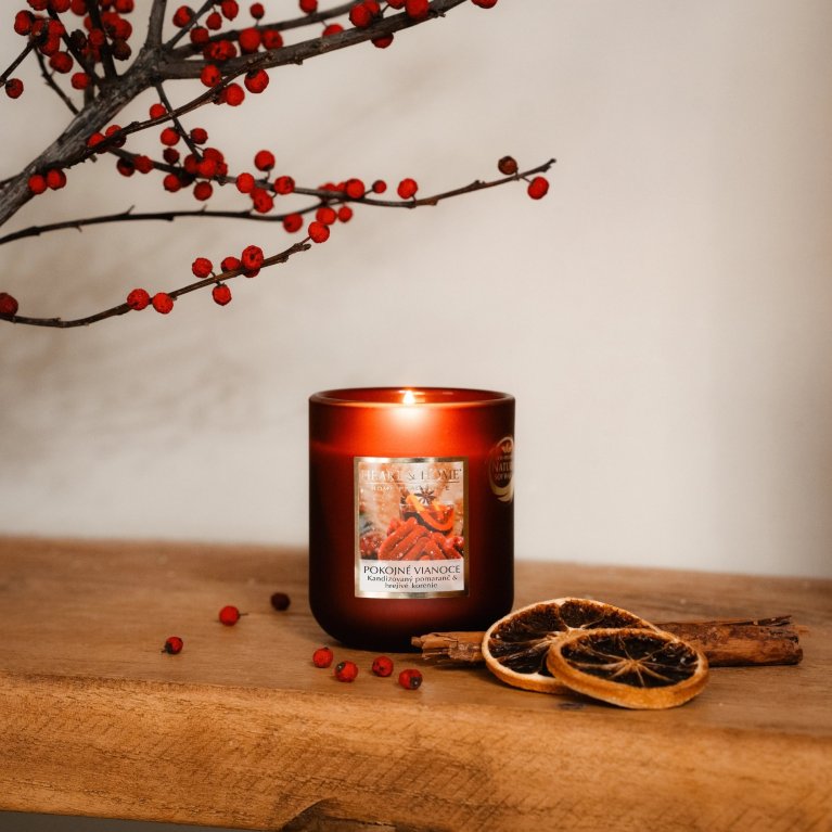                             Luxusné stredné vonné sviečky Heart &amp; Home 110g                        