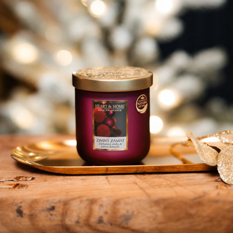                             Luxusné stredné vonné sviečky Heart &amp; Home 110g                        