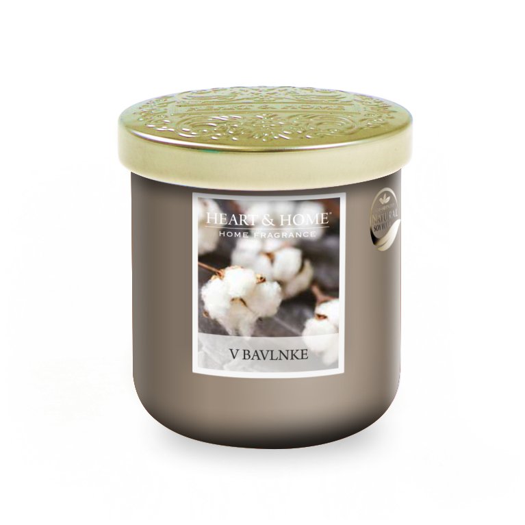 Luxusné stredné vonné sviečky Heart &amp; Home 110g                    