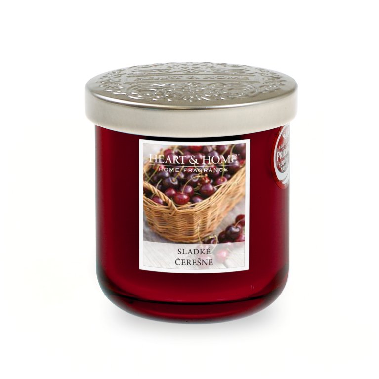 Luxusné stredné vonné sviečky Heart &amp; Home 110g                    