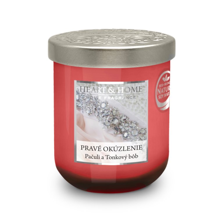 Luxusné stredné vonné sviečky Heart &amp; Home 110g                    