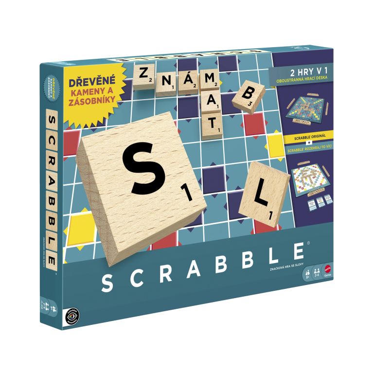 Scrabble drevená edícia CZ                    