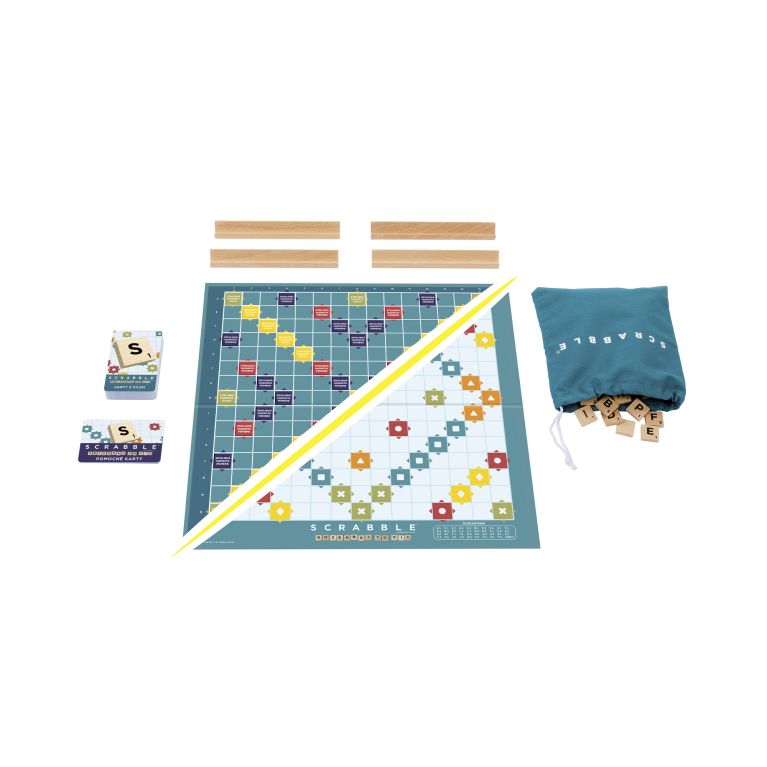                             Scrabble drevená edícia CZ                        