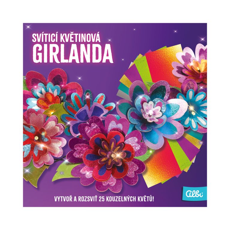                             DIY Svietiaca kvetinová girlanda                        