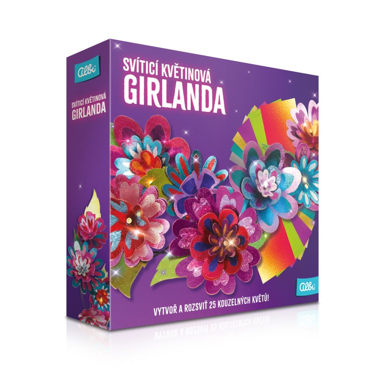 DIY Svietiaca kvetinová girlanda                    