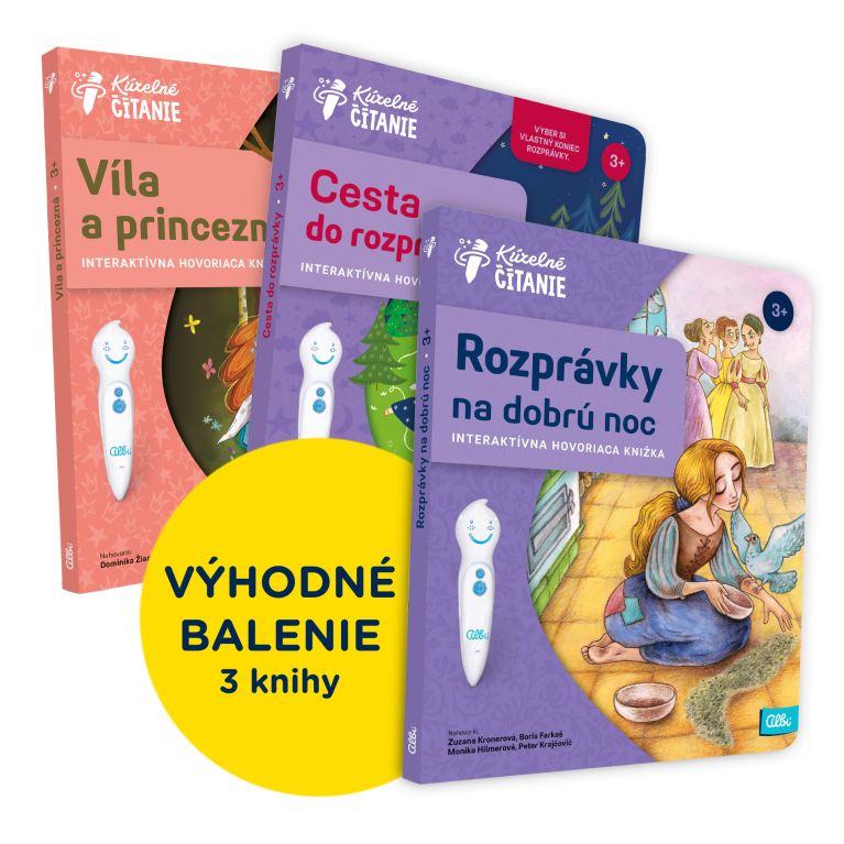 Výhodné balenie - Víla a princezná + Cesta do rozprávky + Rozprávky na dobrú noc                    